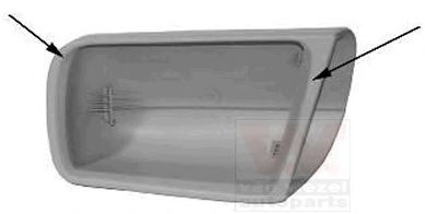 Корпус наружного зеркала VAN WEZEL 3031841