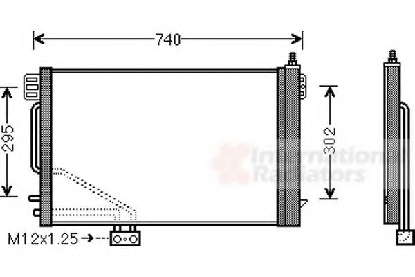 Радиатор кондиционера VAN WEZEL 30005200 Радиатор кондиционера VAN WEZEL 30005200