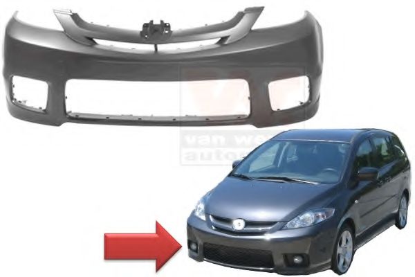 Бампер MAZDA CCZ35003XBB