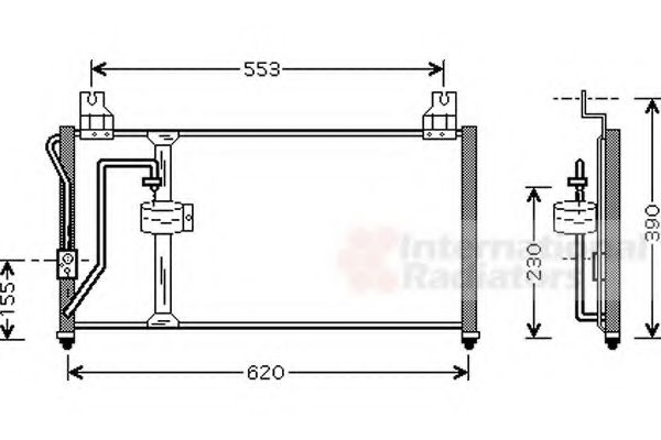 Радиатор кондиционера Hyundai/Kia KK17461480