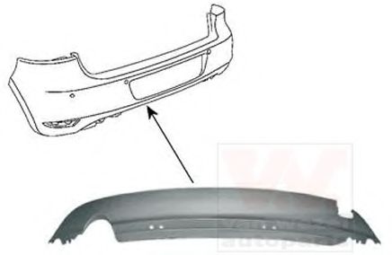 Спойлер бампера VAG 5K6807521R9B9