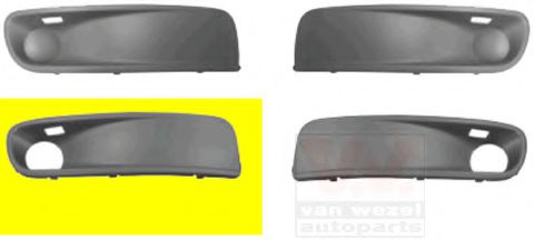 Решетка переднего бампера VAN WEZEL 5897594