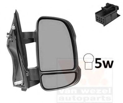 Наружное зеркало VAN WEZEL 1651802