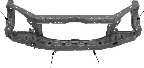 Панель передняя Hyundai/Kia 641003E100