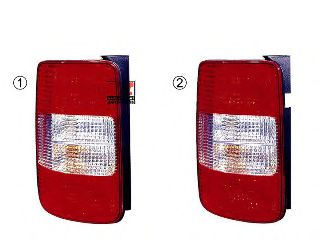 Задний фонарь VAN WEZEL 5867922