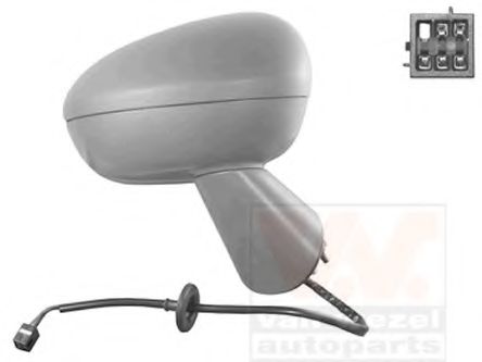 Наружное зеркало VAN WEZEL 3860818