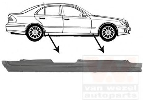 Порог MERCEDES-BENZ A 211 637 04 35