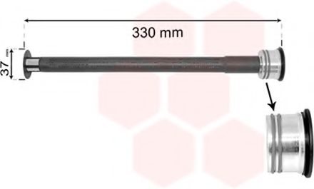 Осушитель кондиционера VAN WEZEL 0900D225 Осушитель кондиционера VAN WEZEL 0900D225