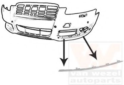 Накладка бампера VAG 4F0 853 065 A 2ZZ
