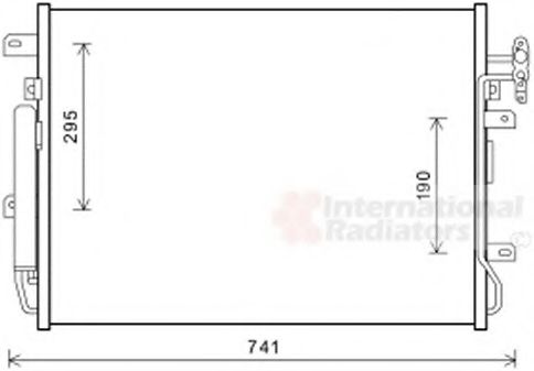 Радиатор кондиционера LAND ROVER JRB500190 Радиатор кондиционера LAND ROVER JRB500190