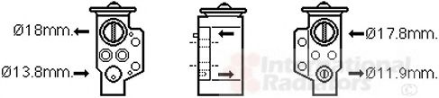 Расширительный клапан кондиционера VAN WEZEL 03001351 Расширительный клапан кондиционера VAN WEZEL 03001351