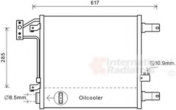 Радиатор кондиционера CHRYSLER K55056635AA Радиатор кондиционера CHRYSLER K55056635AA