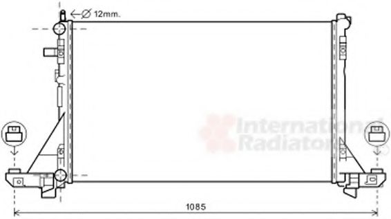 Радиатор охлаждения двигателя VAN WEZEL 33002381 Радиатор охлаждения двигателя VAN WEZEL 33002381