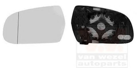 Стекло наружного зеркала VAN WEZEL 0338837