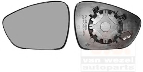 Стекло наружного зеркала VAN WEZEL 4068837