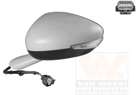 Наружное зеркало VAN WEZEL 4068817