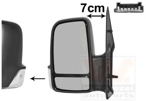 Наружное зеркало VAN WEZEL 5862807