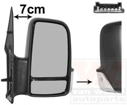 Наружное зеркало VAN WEZEL 5862808