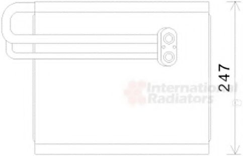 Испаритель кондиционера vanwezel 8200V370