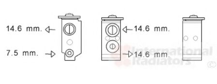 Расширительный клапан кондиционера vanwezel 82001364
