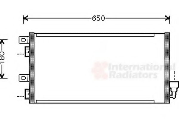 Радиатор кондиционера VAN WEZEL 06005256