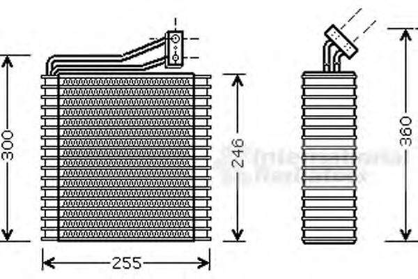 Испаритель кондиционера vanwezel 0700V040