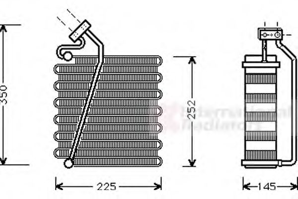 Испаритель кондиционера vanwezel 0700V043