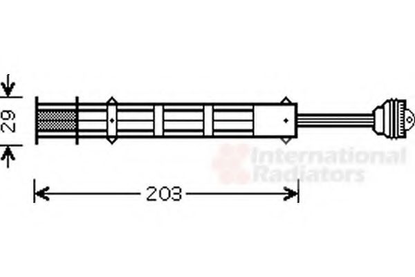 Осушитель кондиционера VAN WEZEL 1700D282