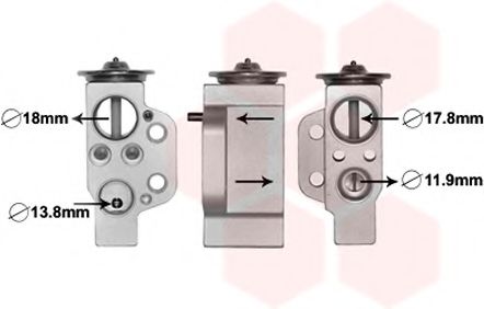 Расширительный клапан кондиционера VAN WEZEL 03001351