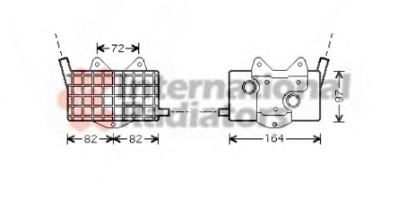 Масляный радиатор VAN WEZEL 30003294