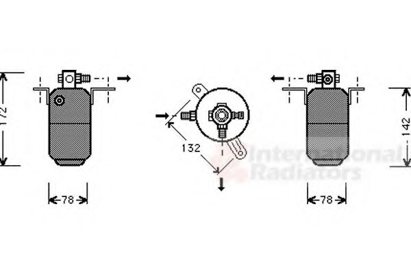 Осушитель кондиционера VAN WEZEL 3000D005