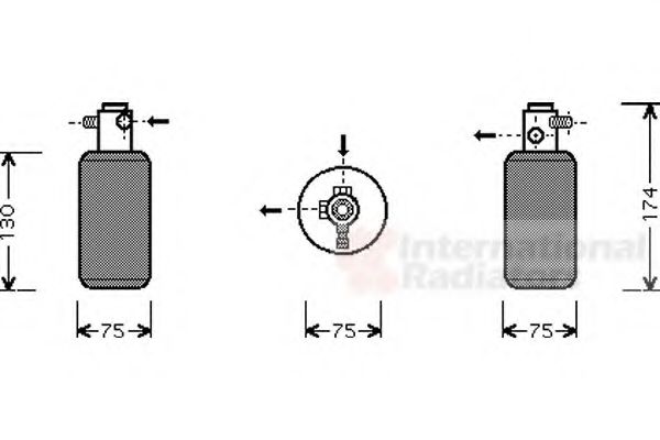 Осушитель кондиционера VAN WEZEL 3000D291