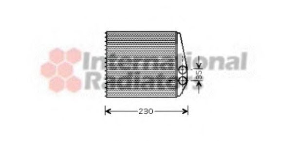 Радиатор печки VAN WEZEL 37006355