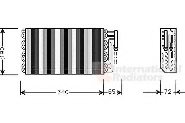 Испаритель кондиционера vanwezel 3700V088