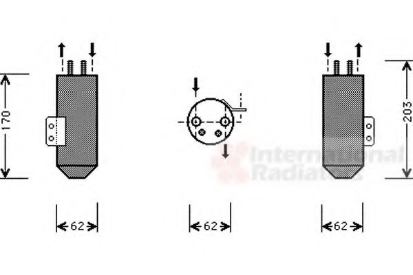 Осушитель кондиционера VAN WEZEL 4000D020