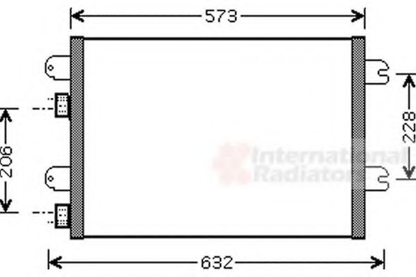 Радиатор кондиционера VAN WEZEL 43005317