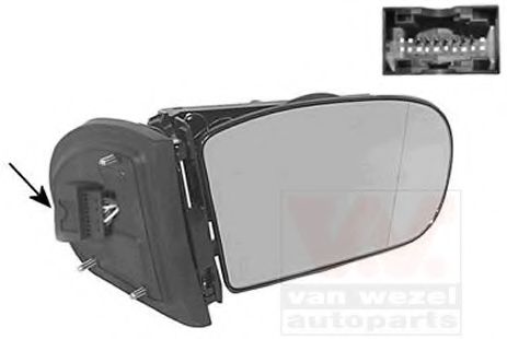 Наружное зеркало VAN WEZEL 3032854