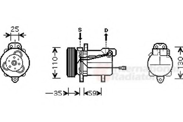 Компрессор кондиционера SUZUKI 9520070CJ0000