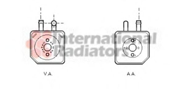 Масляный радиатор VAN WEZEL 58003082