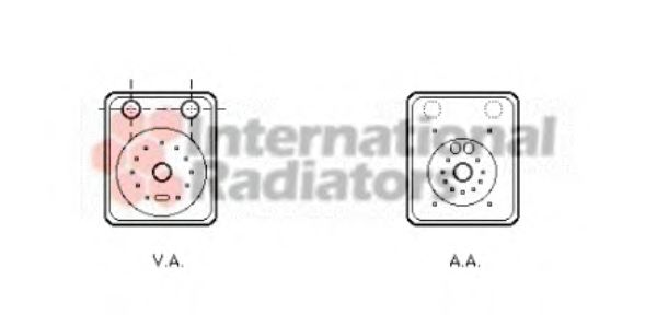 Масляный радиатор VAN WEZEL 58003093