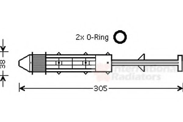 Осушитель кондиционера VAN WEZEL 5800D075