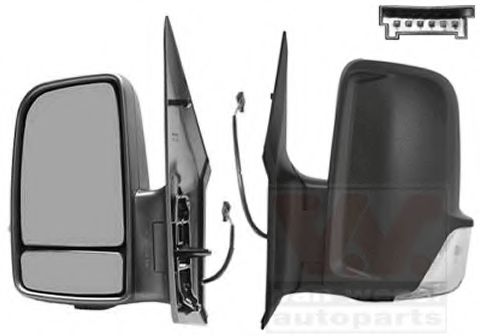 Наружное зеркало VAN WEZEL 3077827
