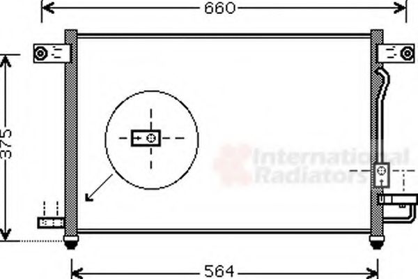 Радиатор кондиционера VAN WEZEL 81005049