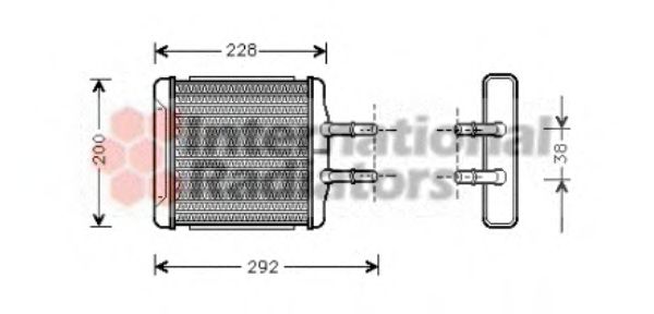 Радиатор печки VAN WEZEL 81006027