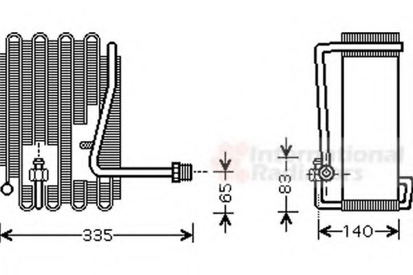 Испаритель кондиционера vanwezel 8200V094