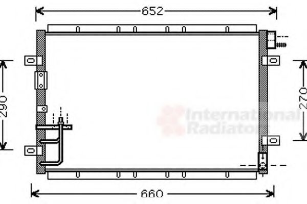 Радиатор кондиционера VAN WEZEL 83005030