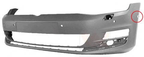 Бампер VAN WEZEL 5766577