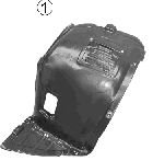 Подкрылок VAN WEZEL 0657433