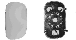 Стекло наружного зеркала VAN WEZEL 1636830