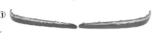 Облицовка бампера MERCEDES-BENZ A21188005129999